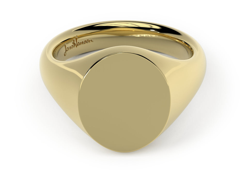 Gold hot sale signet ring