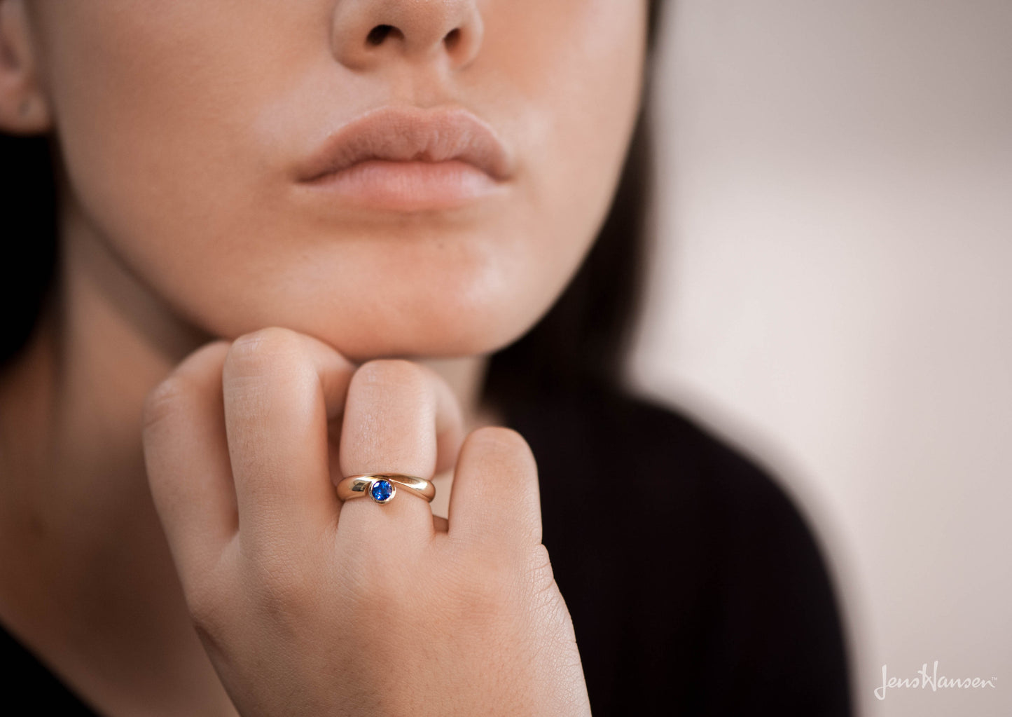 JW193 Gemstone Ring, Yellow Gold