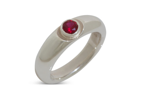 Distinct Gemstone Ring, Sterling Silver