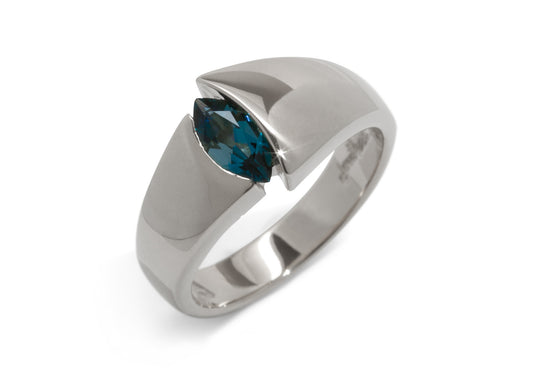 The Jens Hansen Marquise Gemstone Ring, White Gold & Platinum