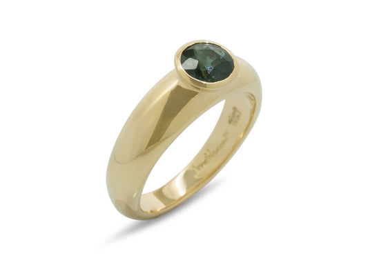 JW73 Gemstone Ring, Yellow Gold