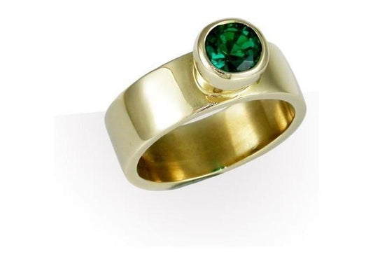 9ct Gold & Biron Emerald   - Jens Hansen