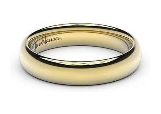 Petite Replica Ring - 4mm wide, 14ct Yellow Gold